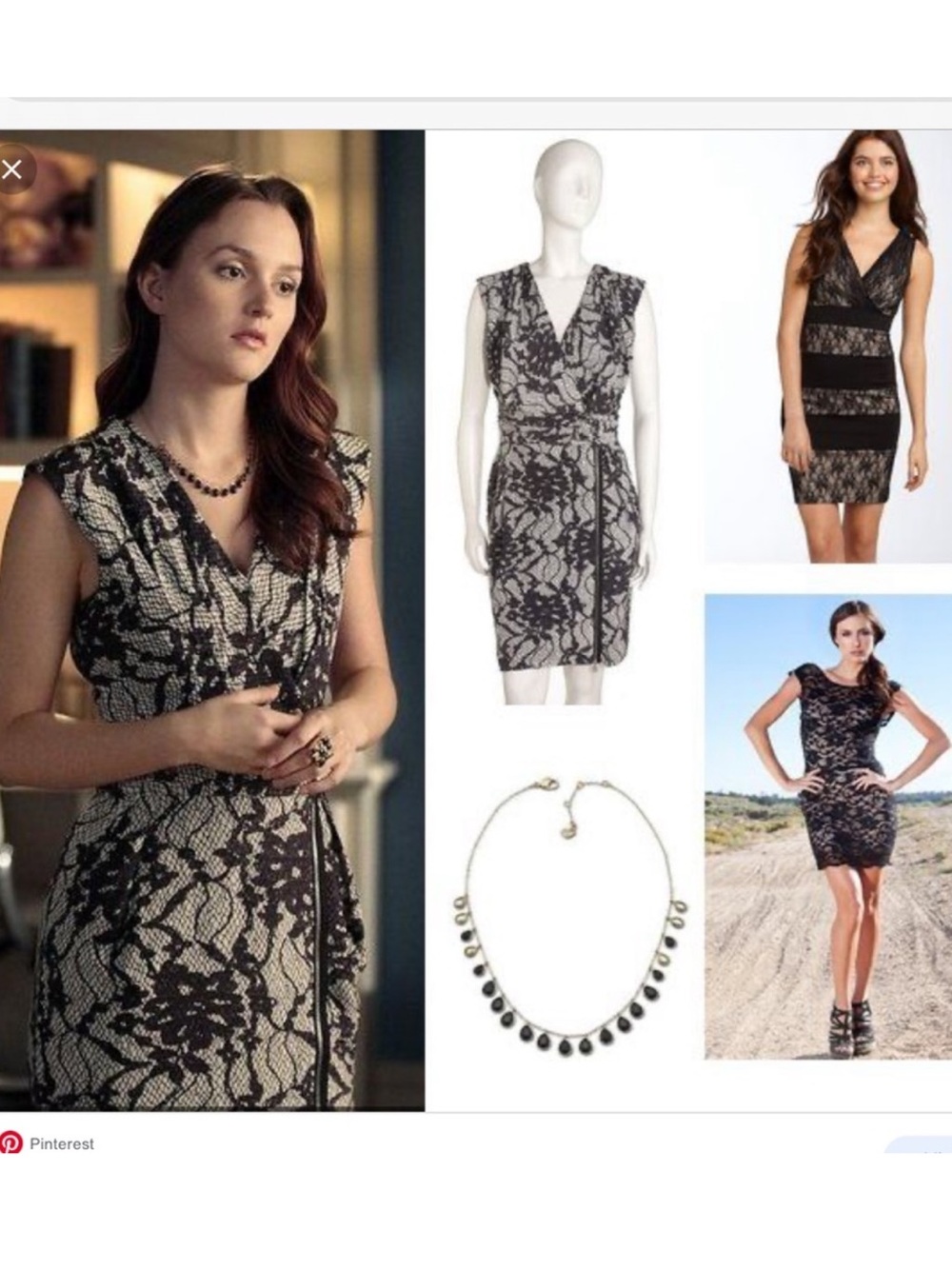 BENSONI Size 0 Sleeveless 100% Silk Black and White Lace-Print Faux Wrap Dress